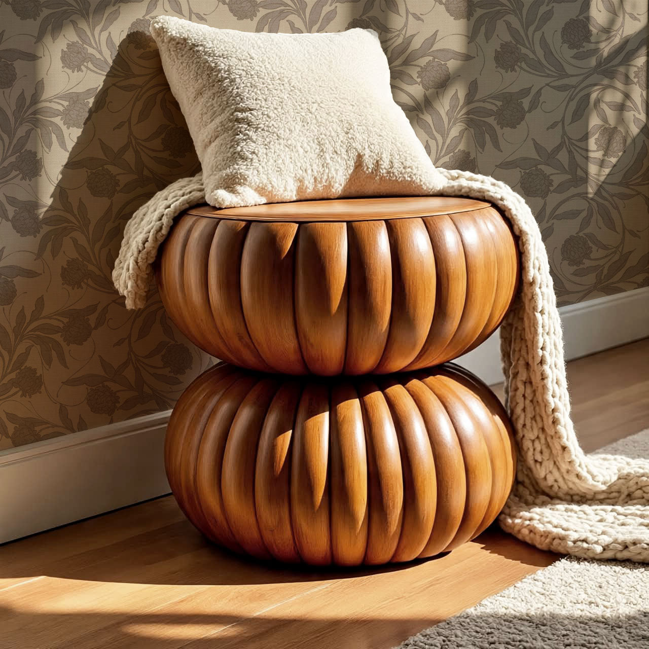 Stoneleigh Blooming Vines Mauve Brown Wallpaper