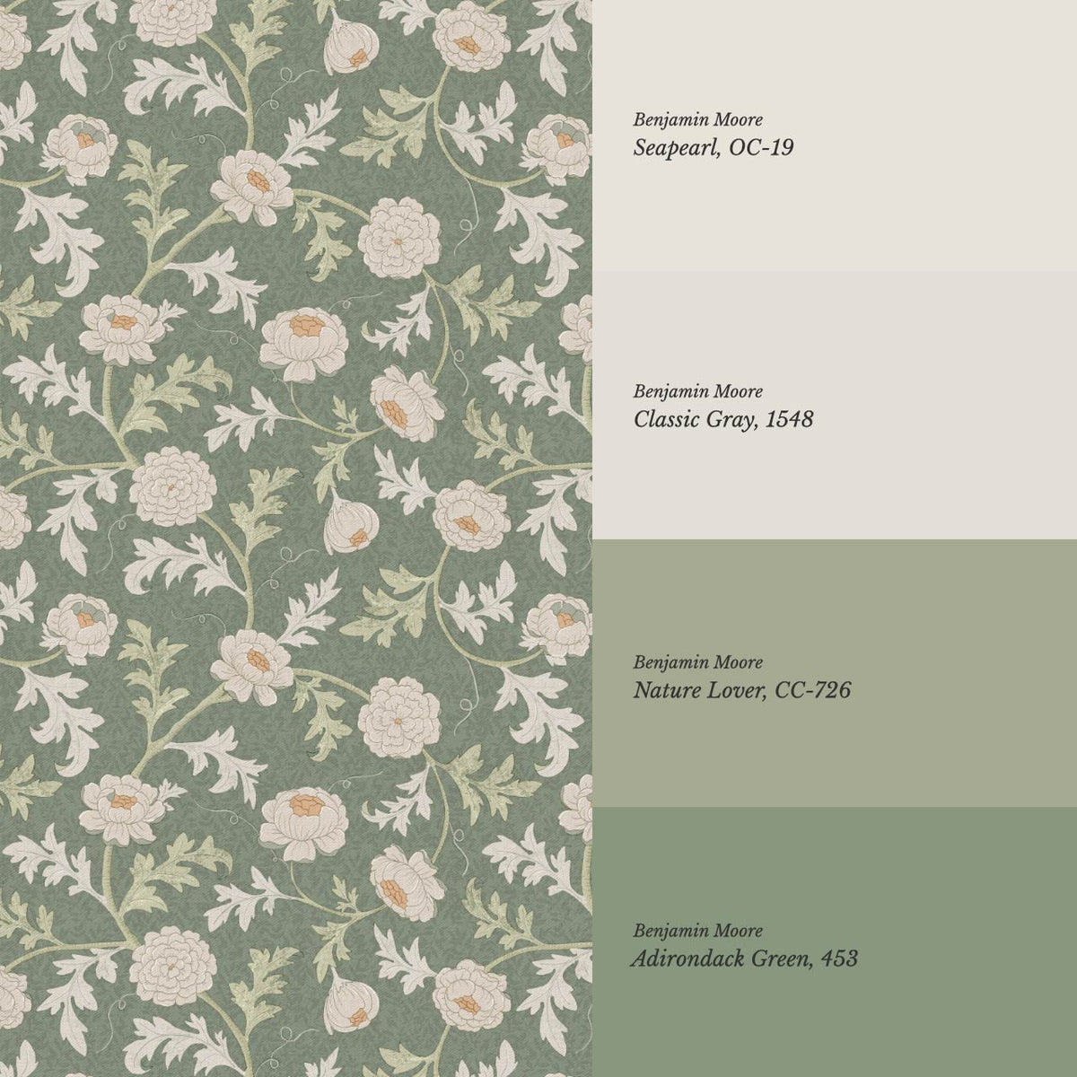 Susana Twining Garden Forest Beige Wallpaper