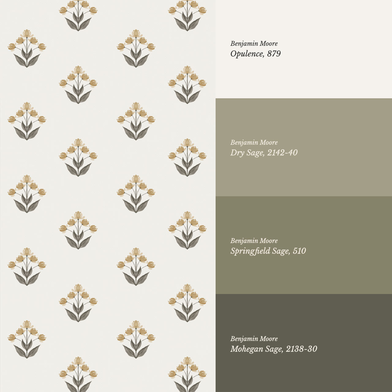 Thara Mirrored Bunch Butter Wallpaper