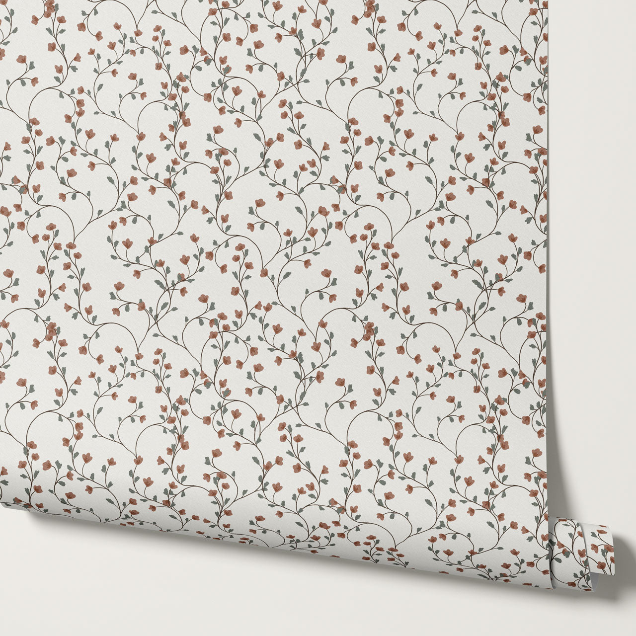 Sybille Flowering Mauve Wallpaper