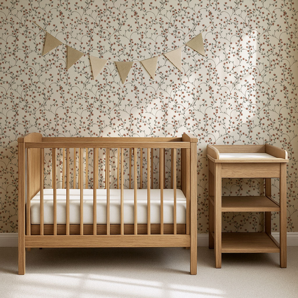 Sybille Flowering Mauve Wallpaper