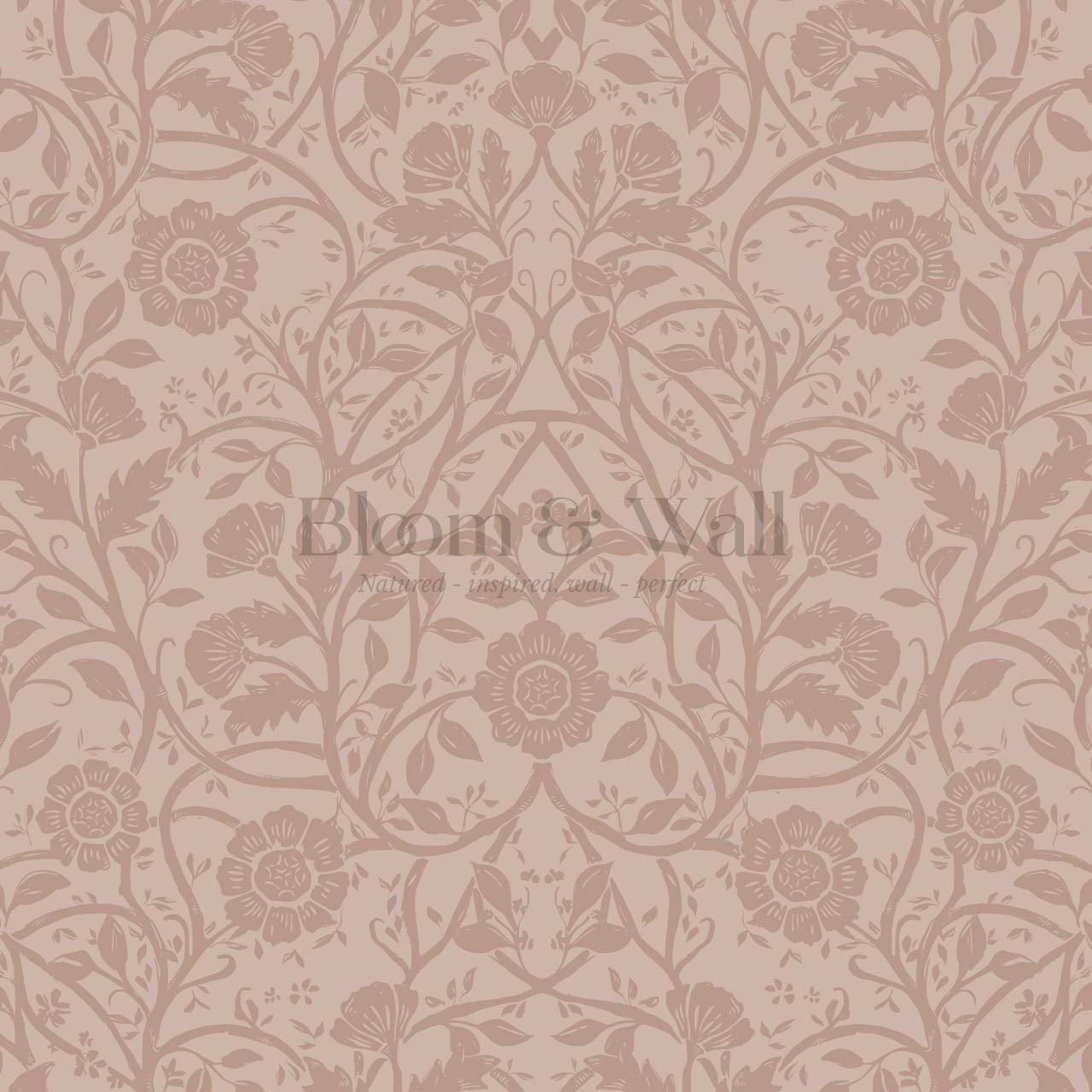Taja Whispers in the Garden Muted Blush Wallpaper