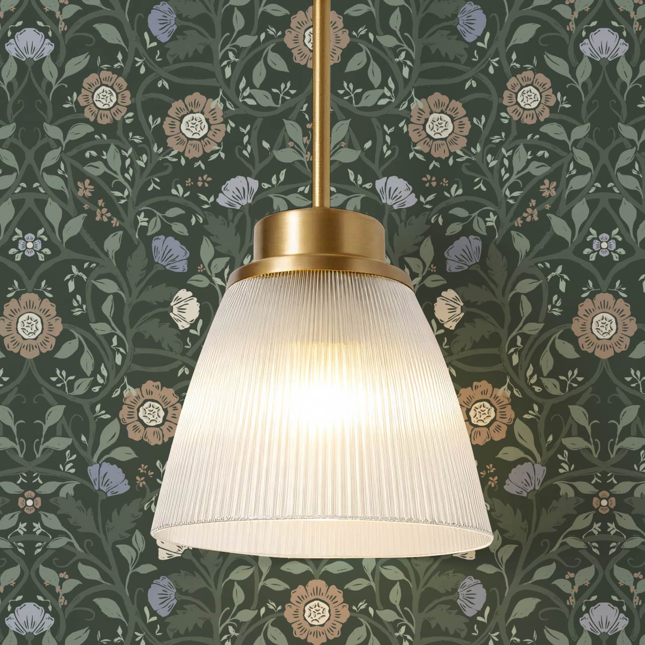 Taja Whispers in the Garden Green Blue Wallpaper