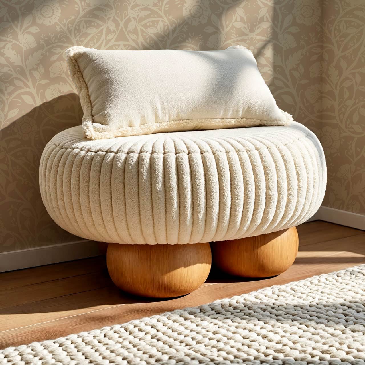 Taja Whispers in the Garden Tan Brown Wallpaper