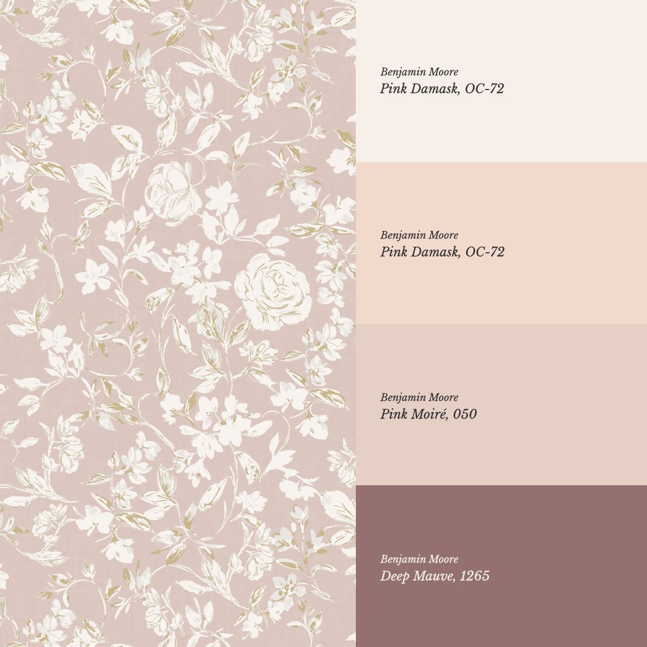 Talia Veiled Garden Rose Dust Wallpaper