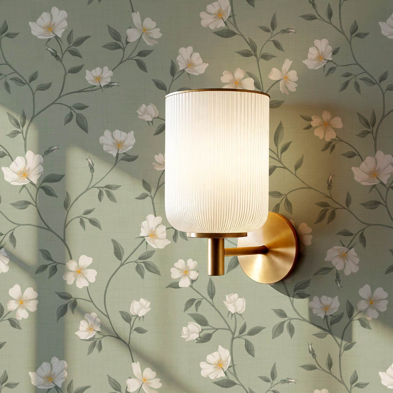 Tatjana Floral Chinoiserie Sage Green Wallpaper