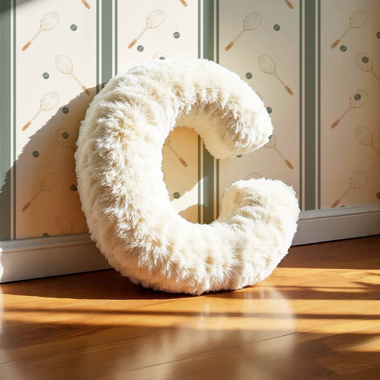 Theo Country Club Tennis Stripes Ochre Evergreen Wallpaper