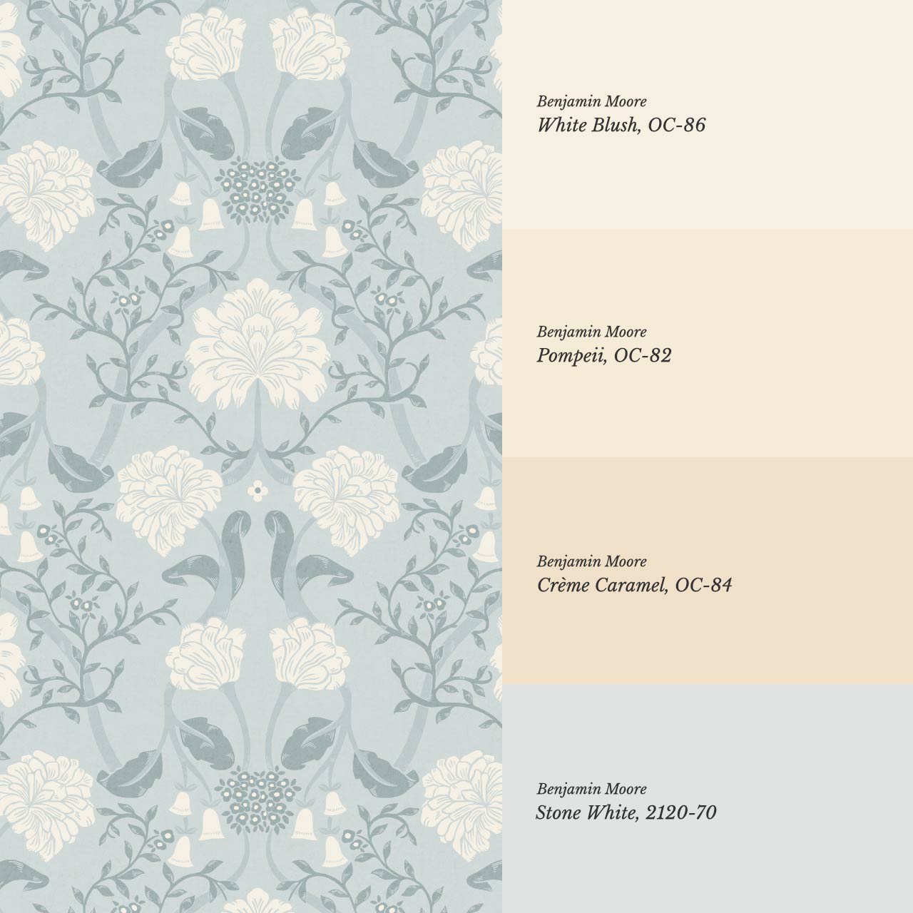 Triin Chrysanthemum Floral Sea Glass Cream Wallpaper