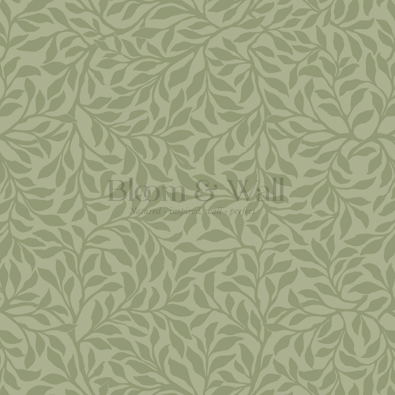Trinidad Winding Foliage Salad Green Wallpaper
