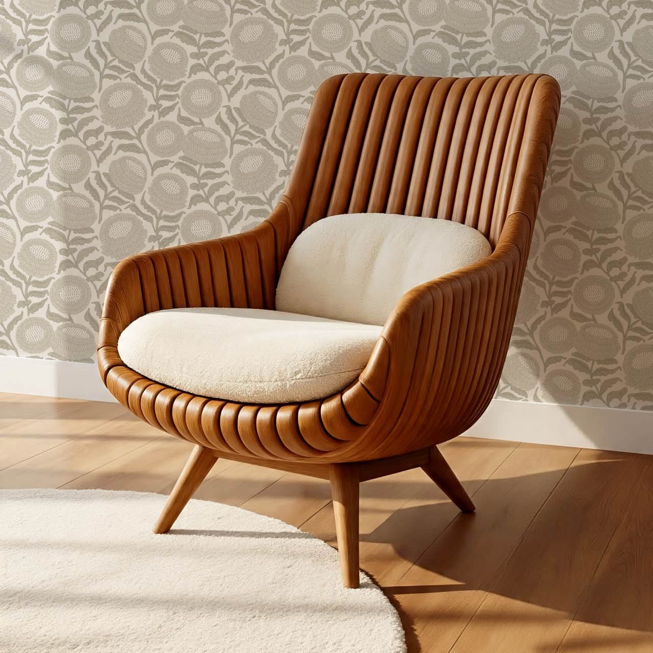 Vanessa Farmhouse Blooms French Gray Wallpaper