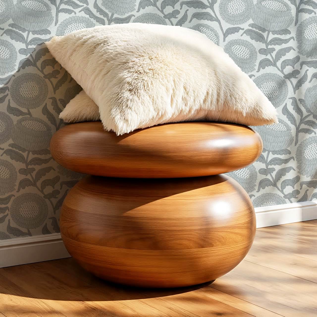 Vanessa Farmhouse Blooms Slate Blue Wallpaper