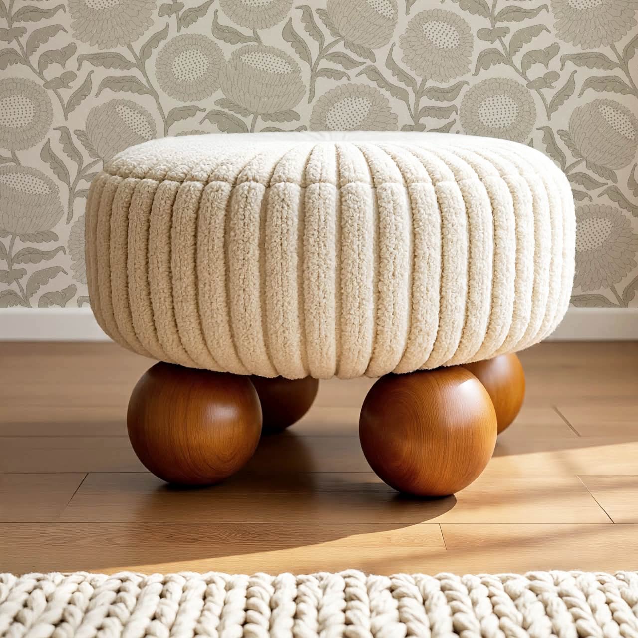 Vanessa Farmhouse Blooms French Gray Wallpaper