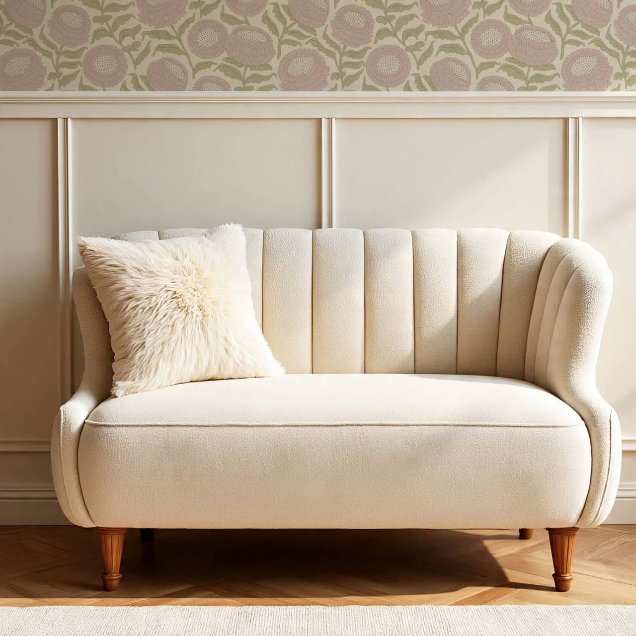 Vanessa Farmhouse Blooms Mauve Olive Wallpaper