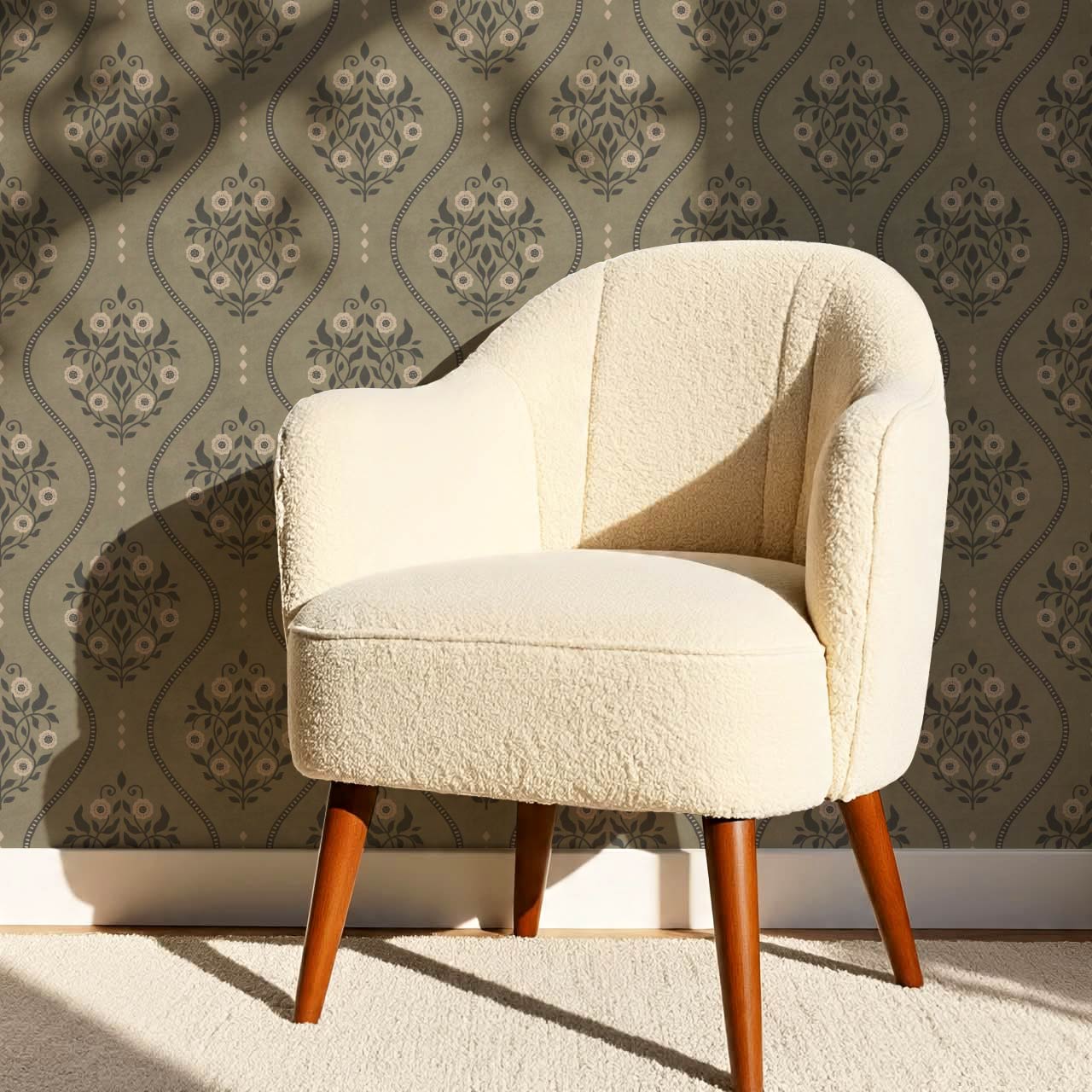 Vela Heritage Bellvine Stone Slate Wallpaper