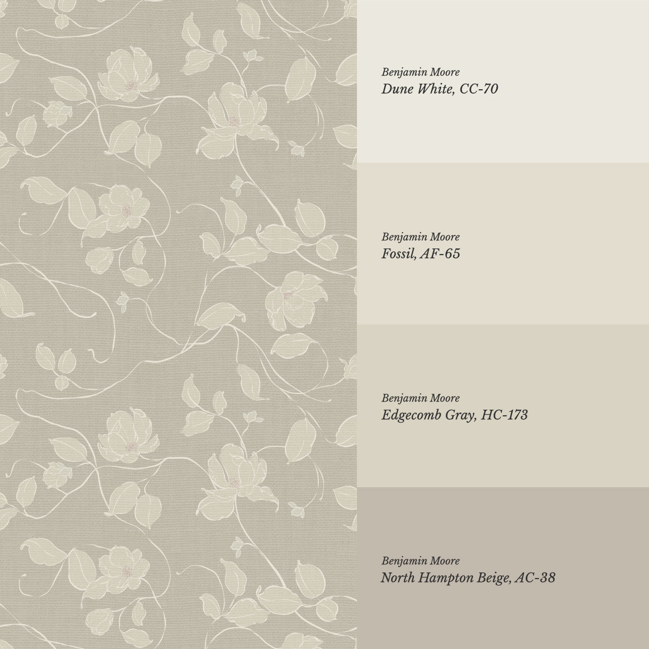 Verdantine Vines Taupe Wallpaper