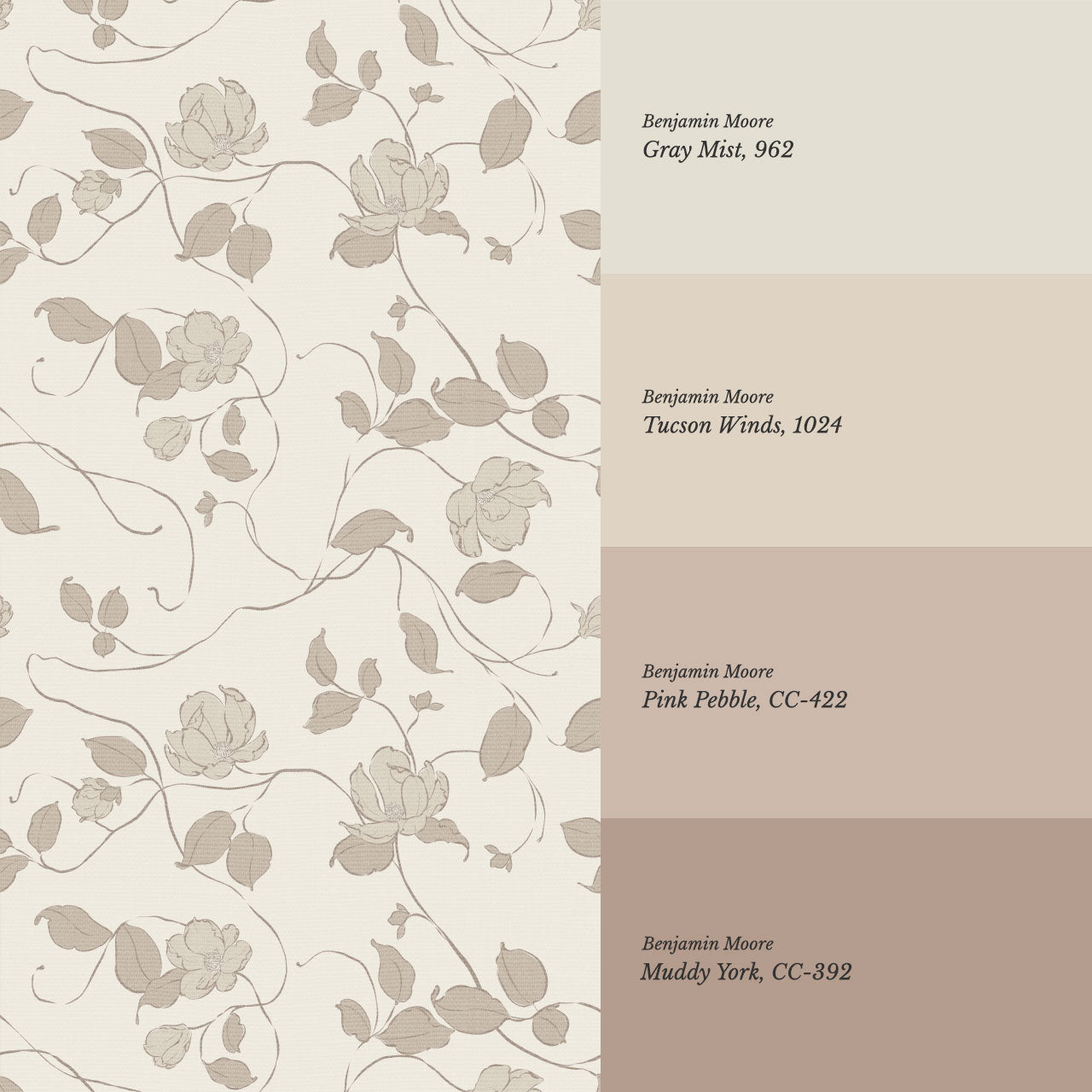 Verdantine Vines Dusty Mauve Wallpaper