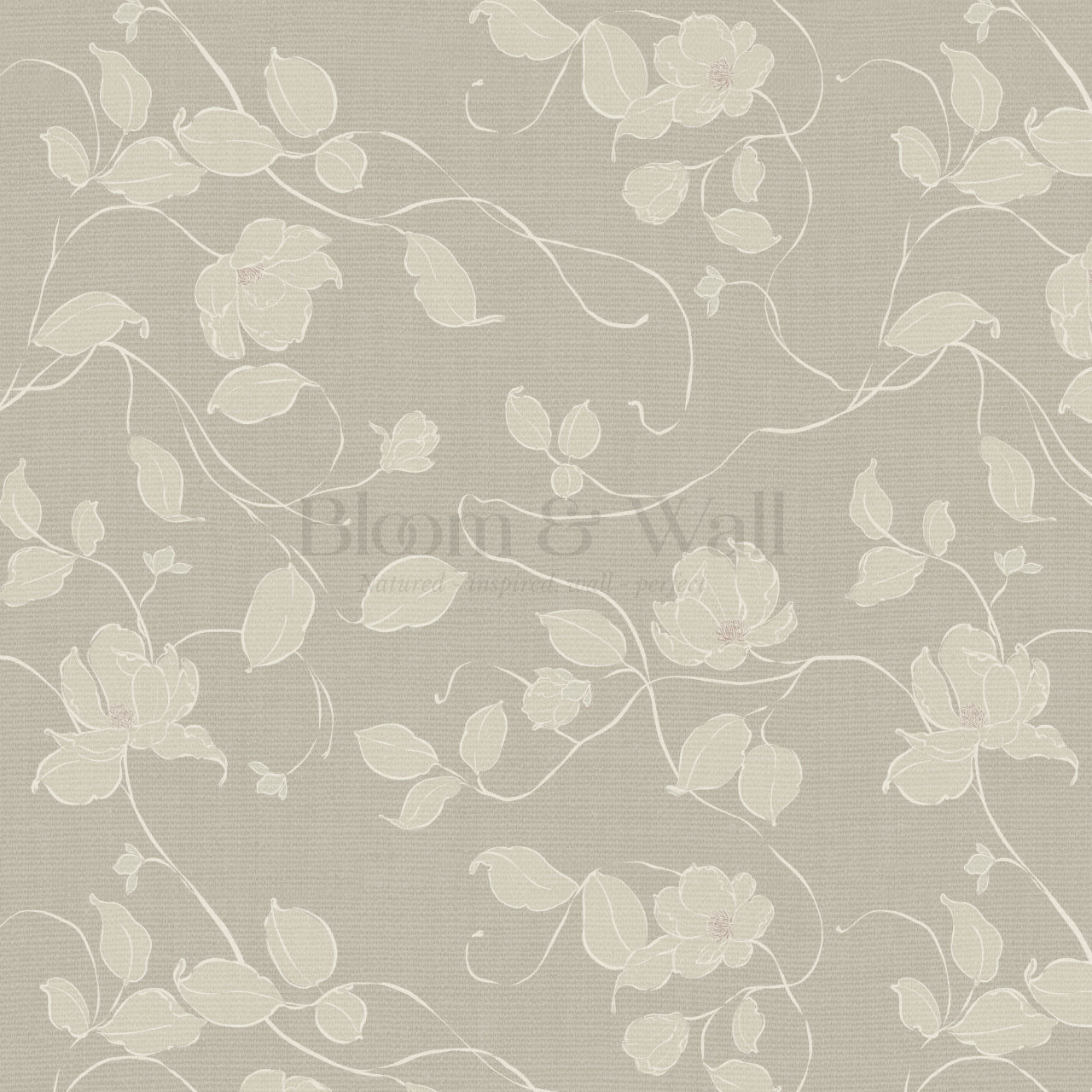 Verdantine Vines Taupe Wallpaper