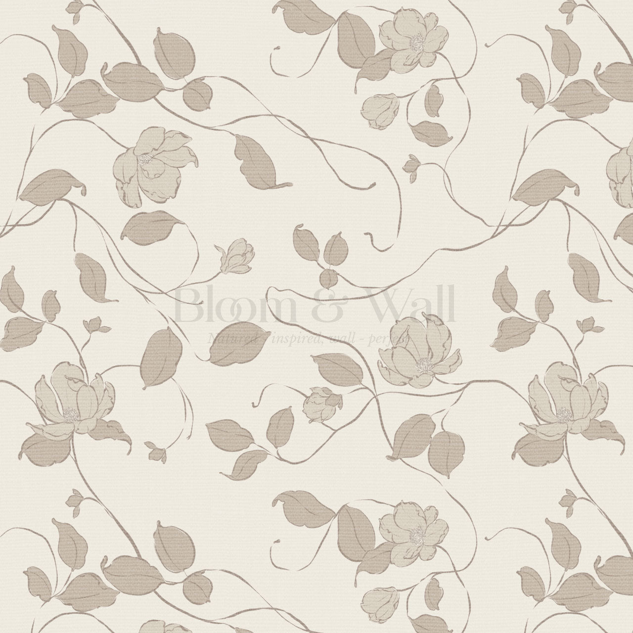 Verdantine Vines Dusty Mauve Wallpaper