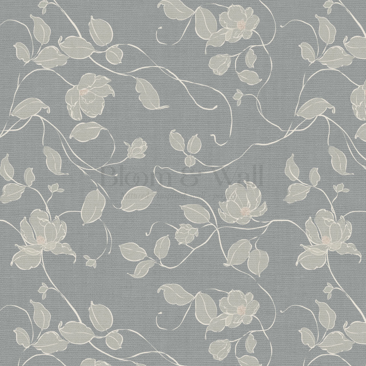 Verdantine Vines Dusty Blue Wallpaper
