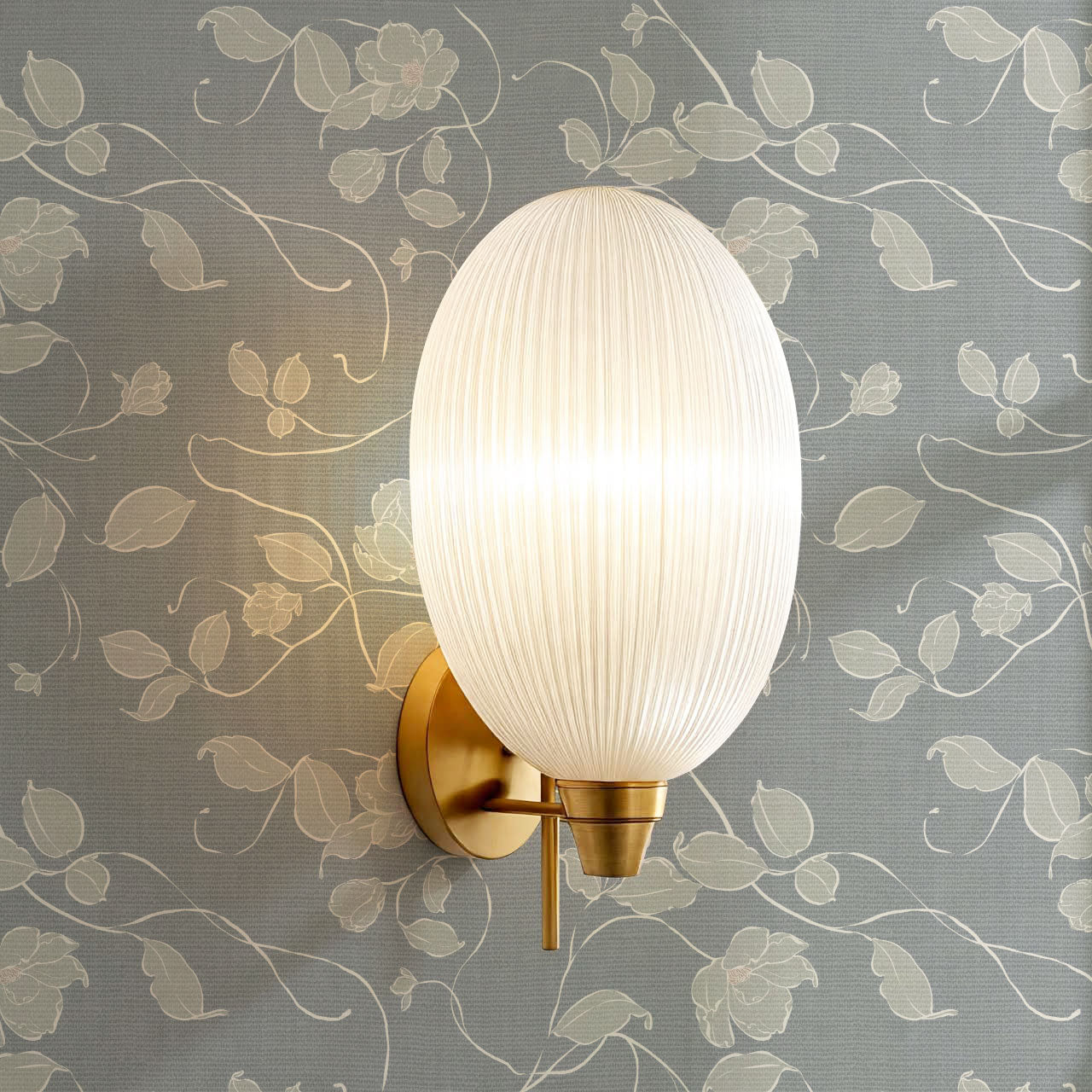 Verdantine Vines Dusty Blue Wallpaper