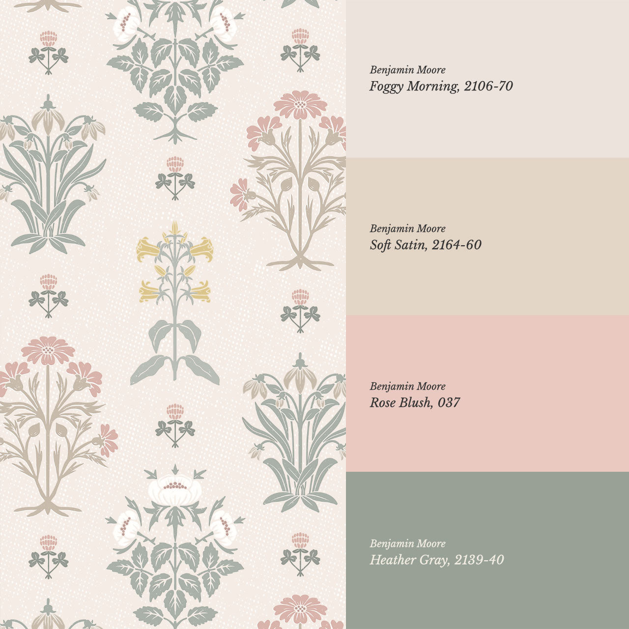 Victoria Millefleur Pink Wallpaper