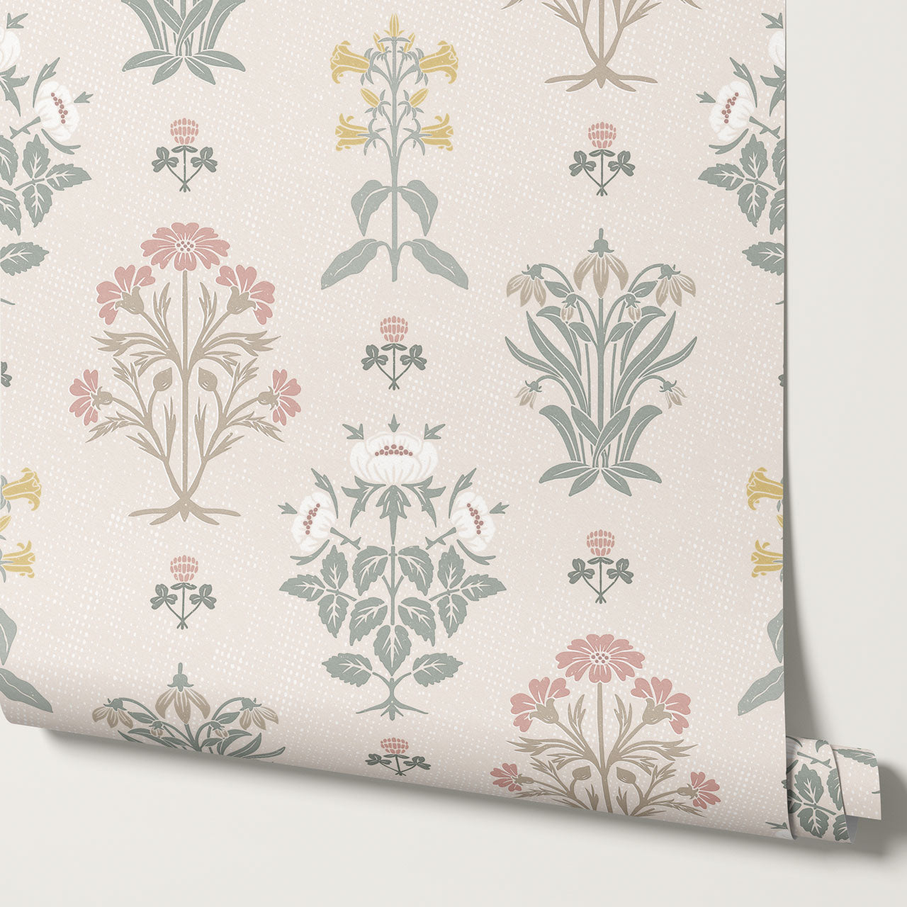 Victoria Millefleur Pink Wallpaper