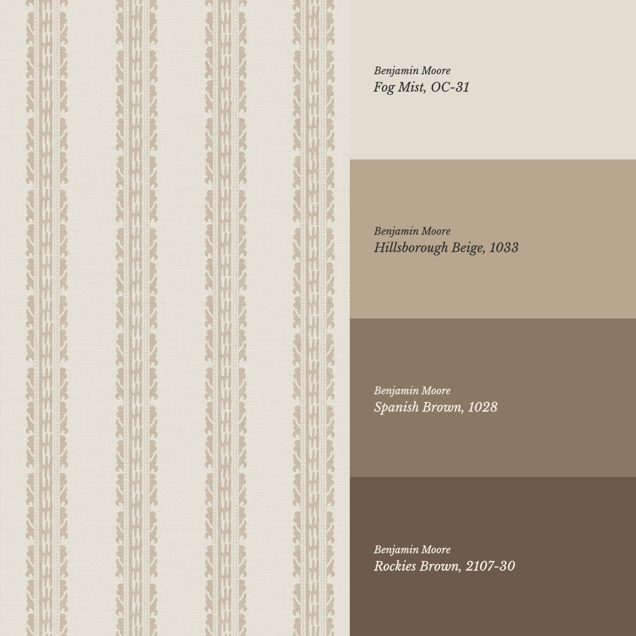 Victoria Stripe Antique Neutral Wallpaper