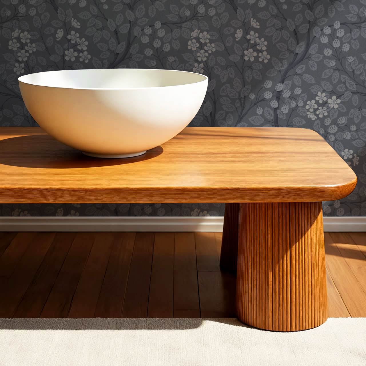 Vivian Blackberry Slate Wallpaper