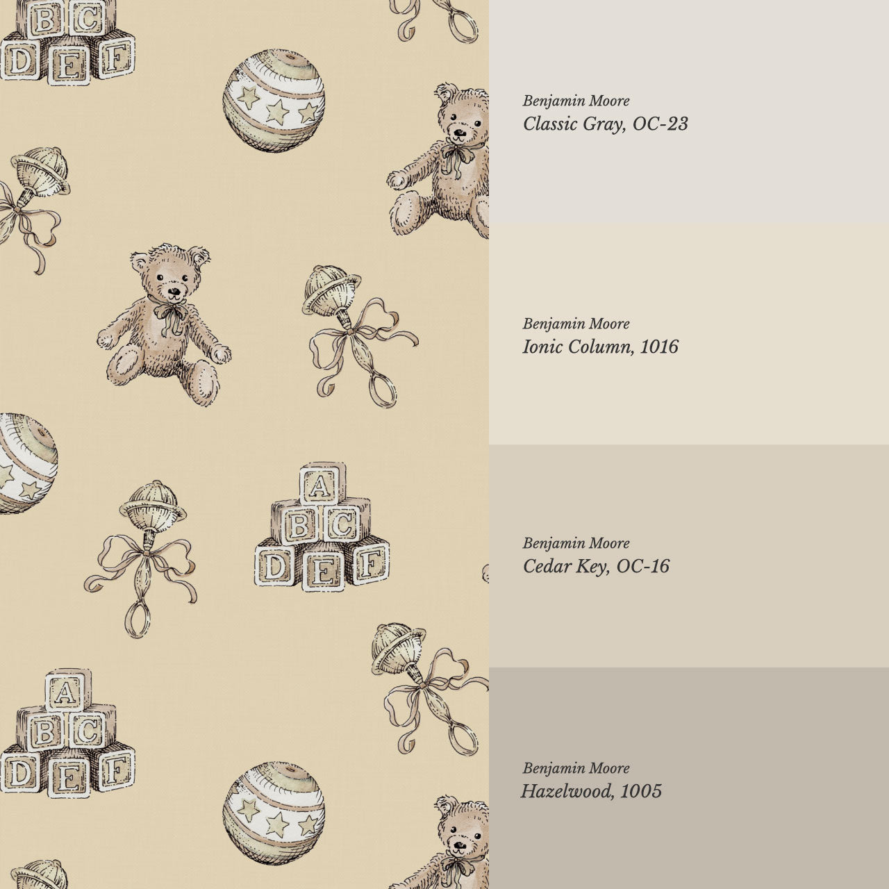 Willow Vintage Toys Antique Butter Wallpaper