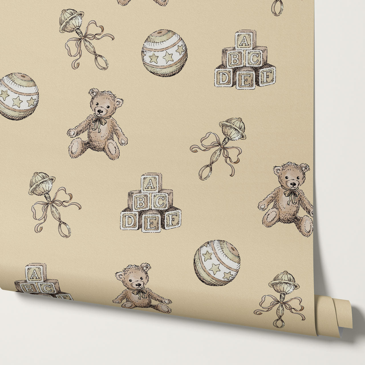 Willow Vintage Toys Antique Butter Wallpaper