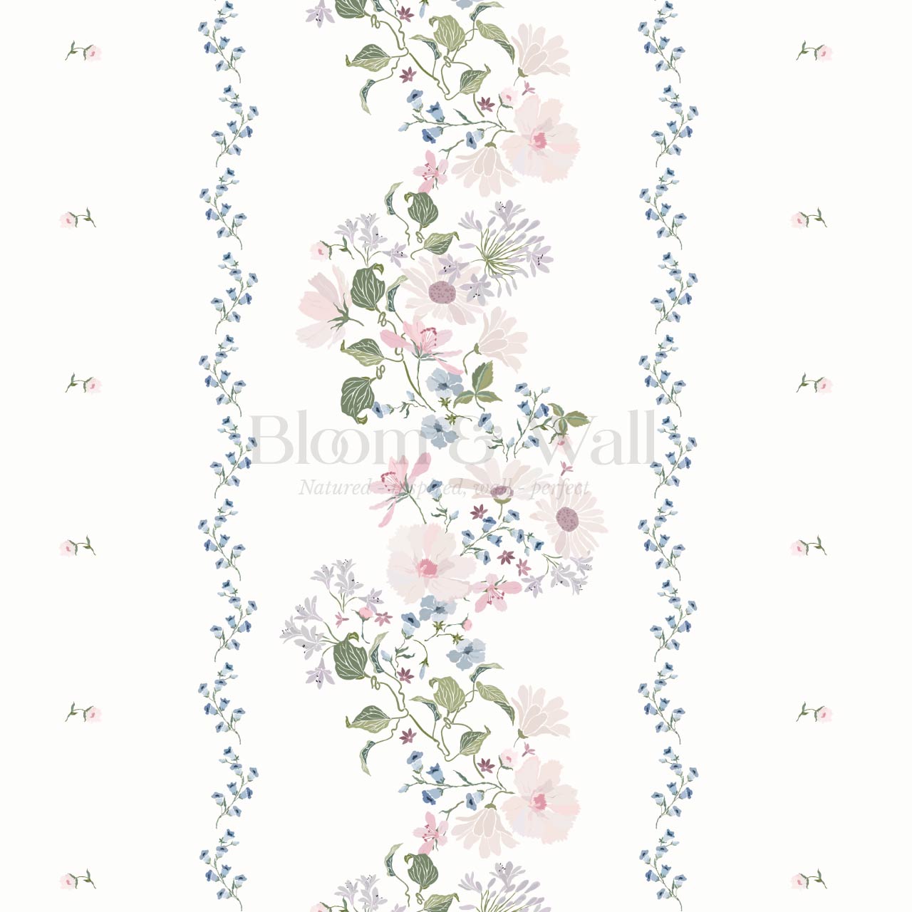 Yolanda Pastel Vines Off White Wallpaper
