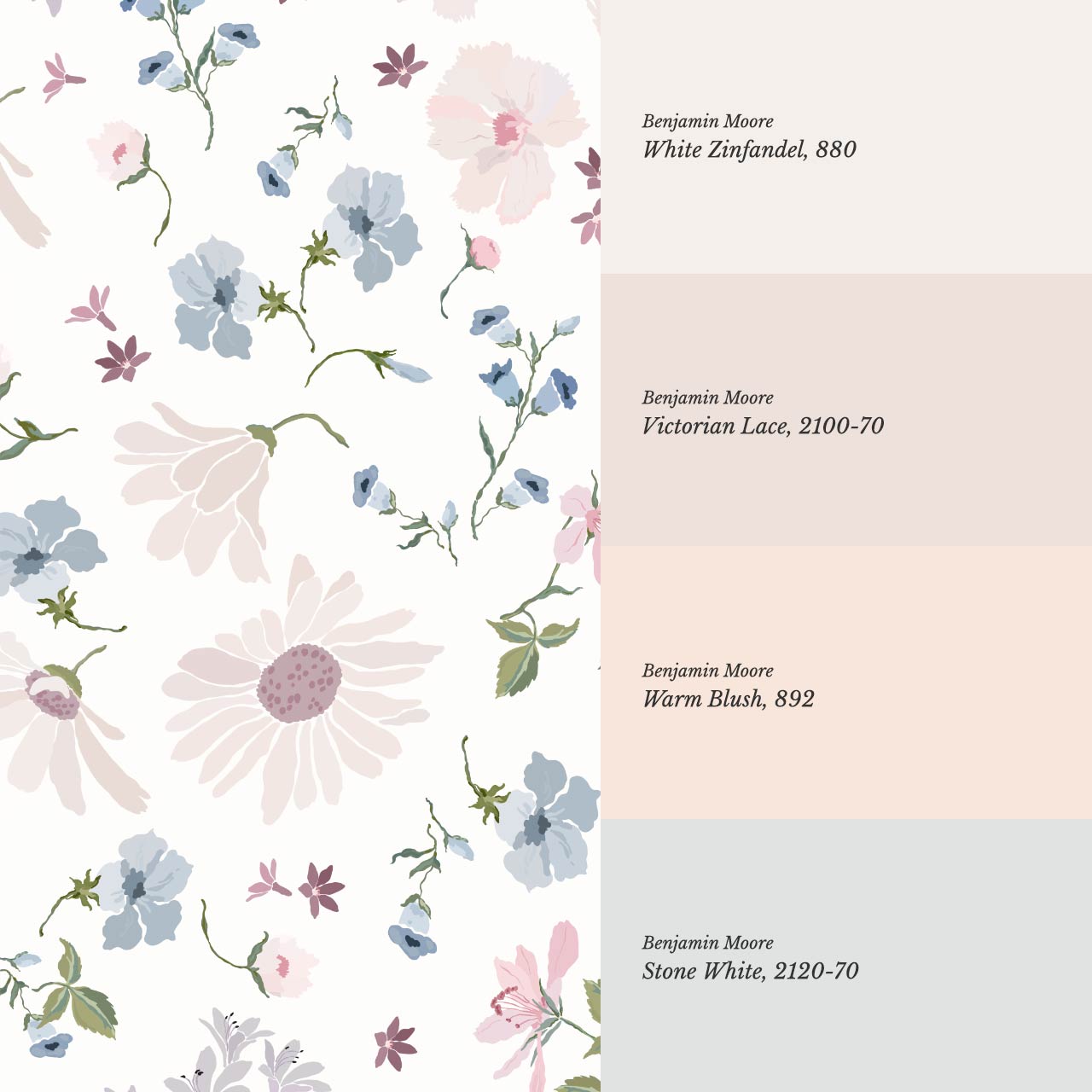 Yolanda Pastel Meadow Off White Wallpaper