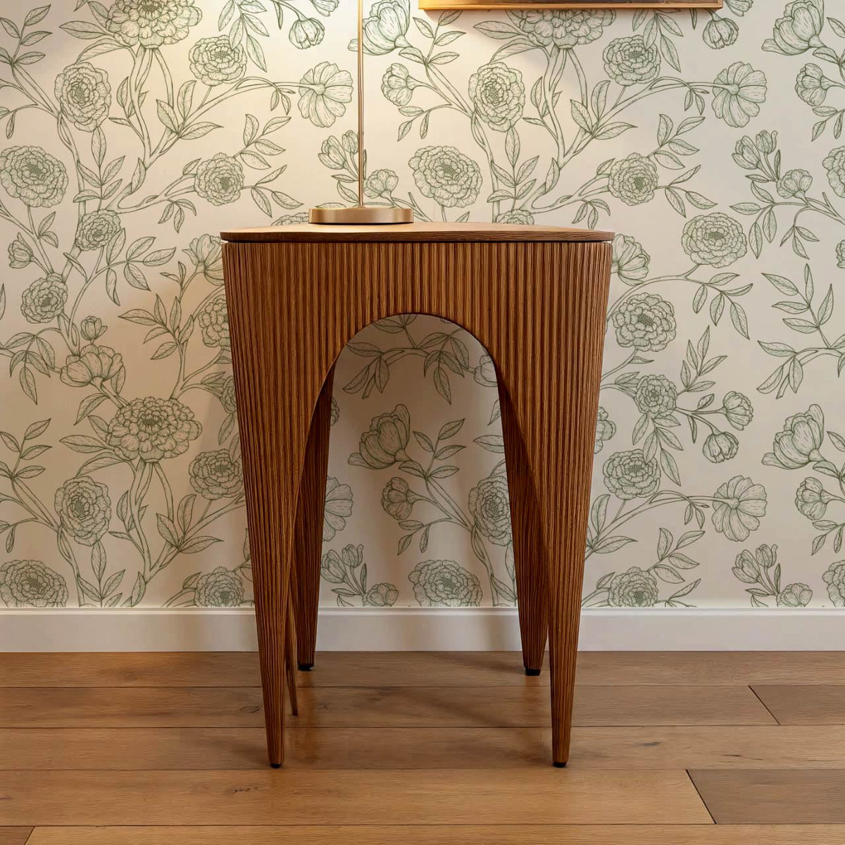 Ysabel Trailing Vines Cream Forest Green Wallpaper