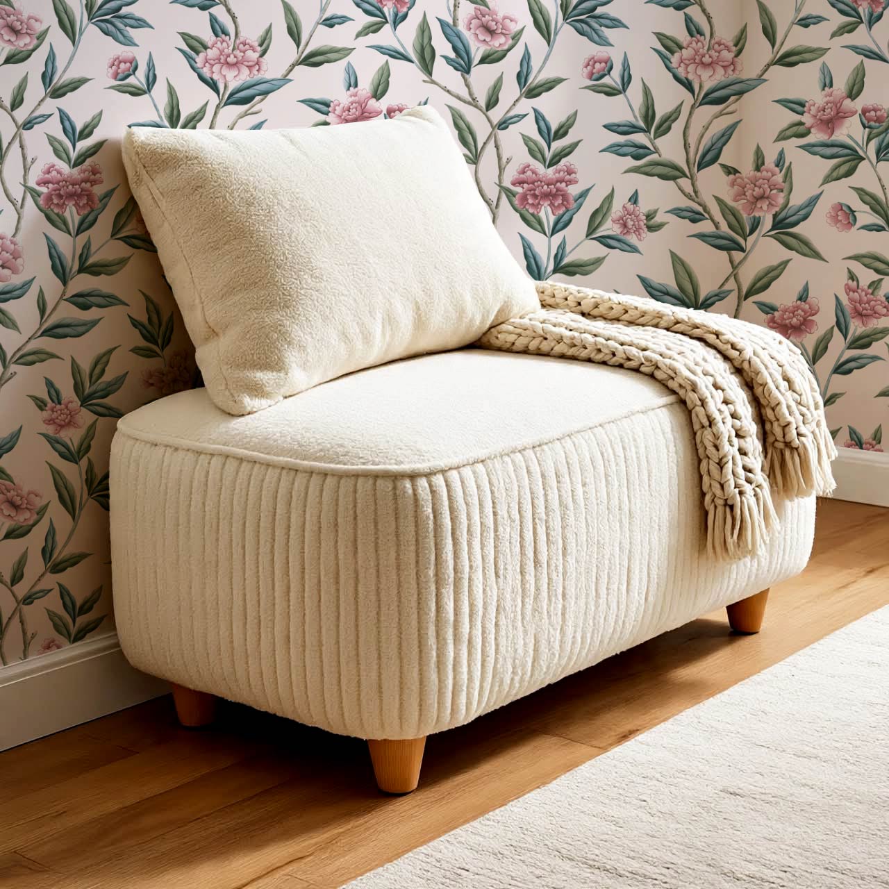Yvette Peony Whisper Chinoiserie Blush Pink Wallpaper