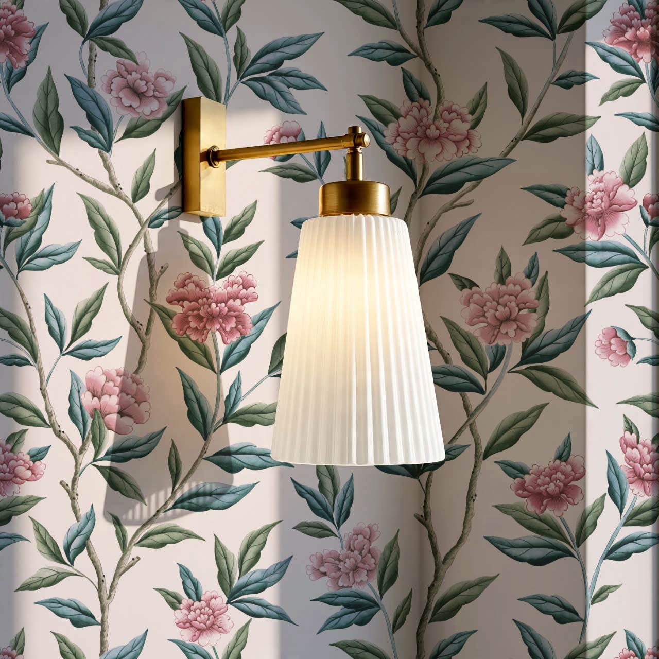 Yvette Peony Whisper Chinoiserie Blush Pink Wallpaper