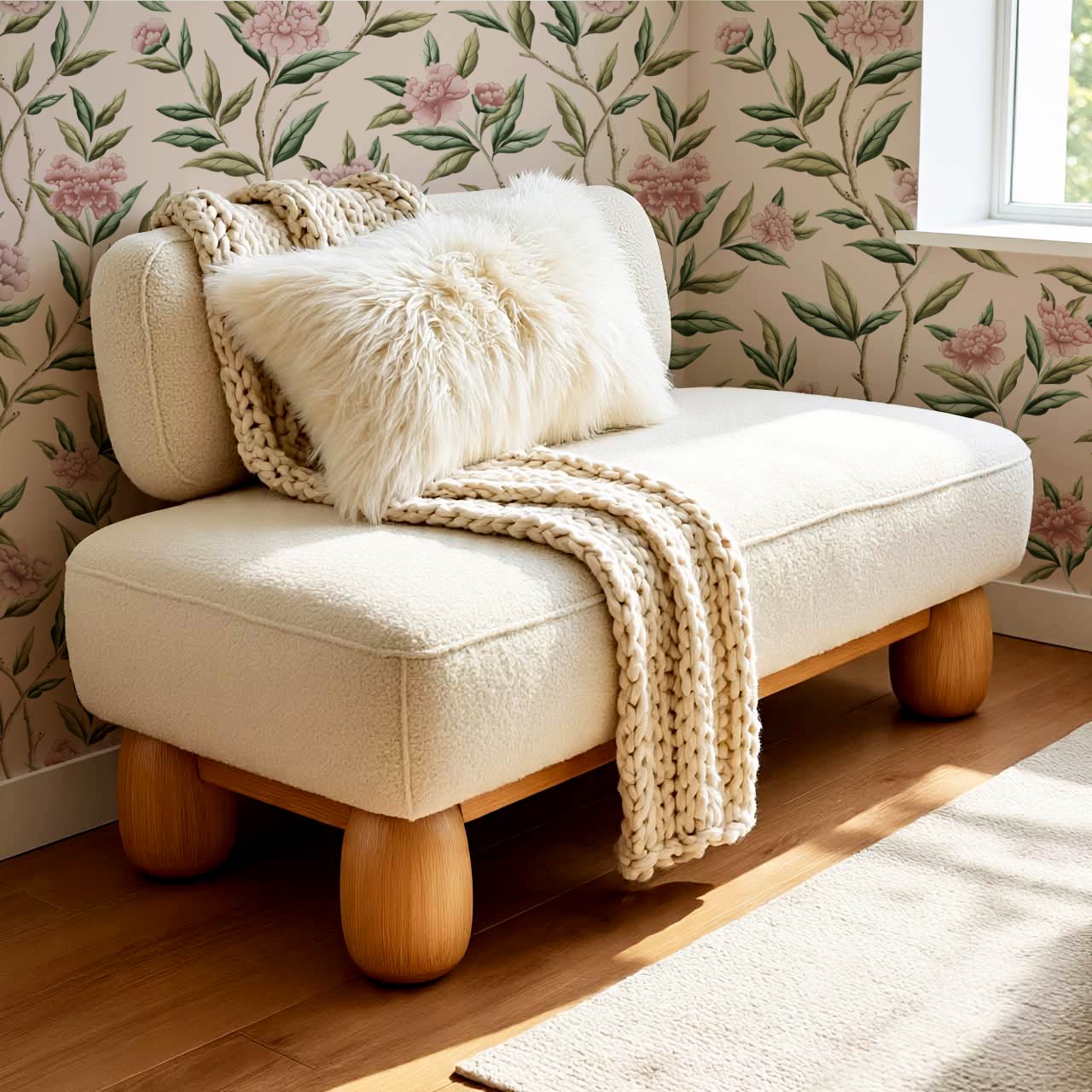 Yvette Peony Whisper Chinoiserie Berry Mauve Wallpaper
