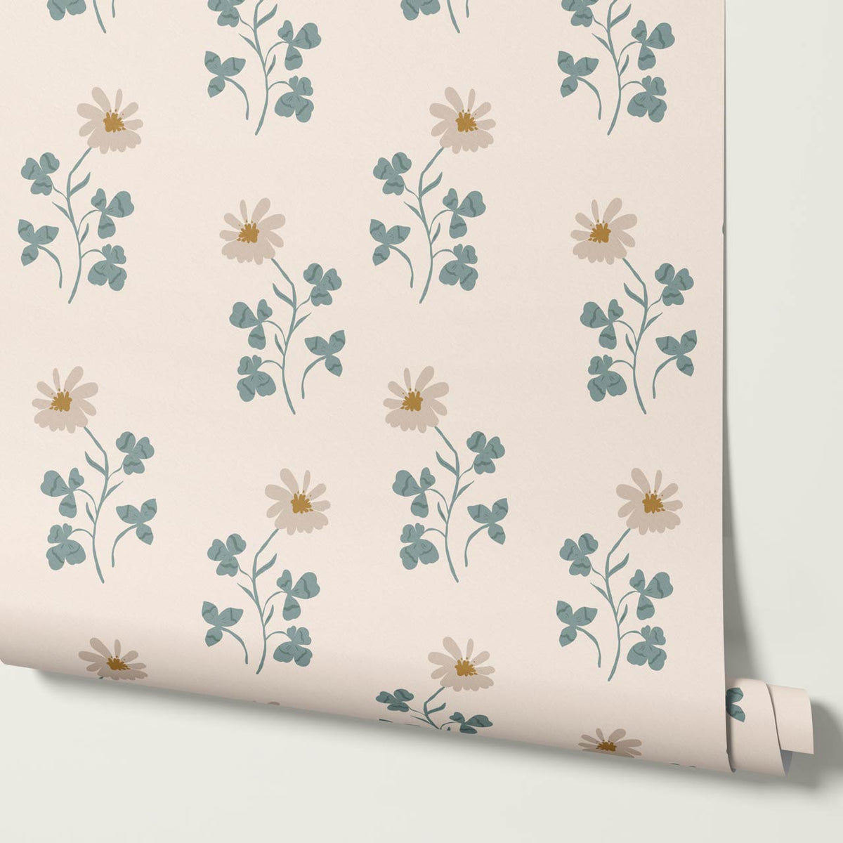 Zulma Daisy Dee Cream Beige Wallpaper