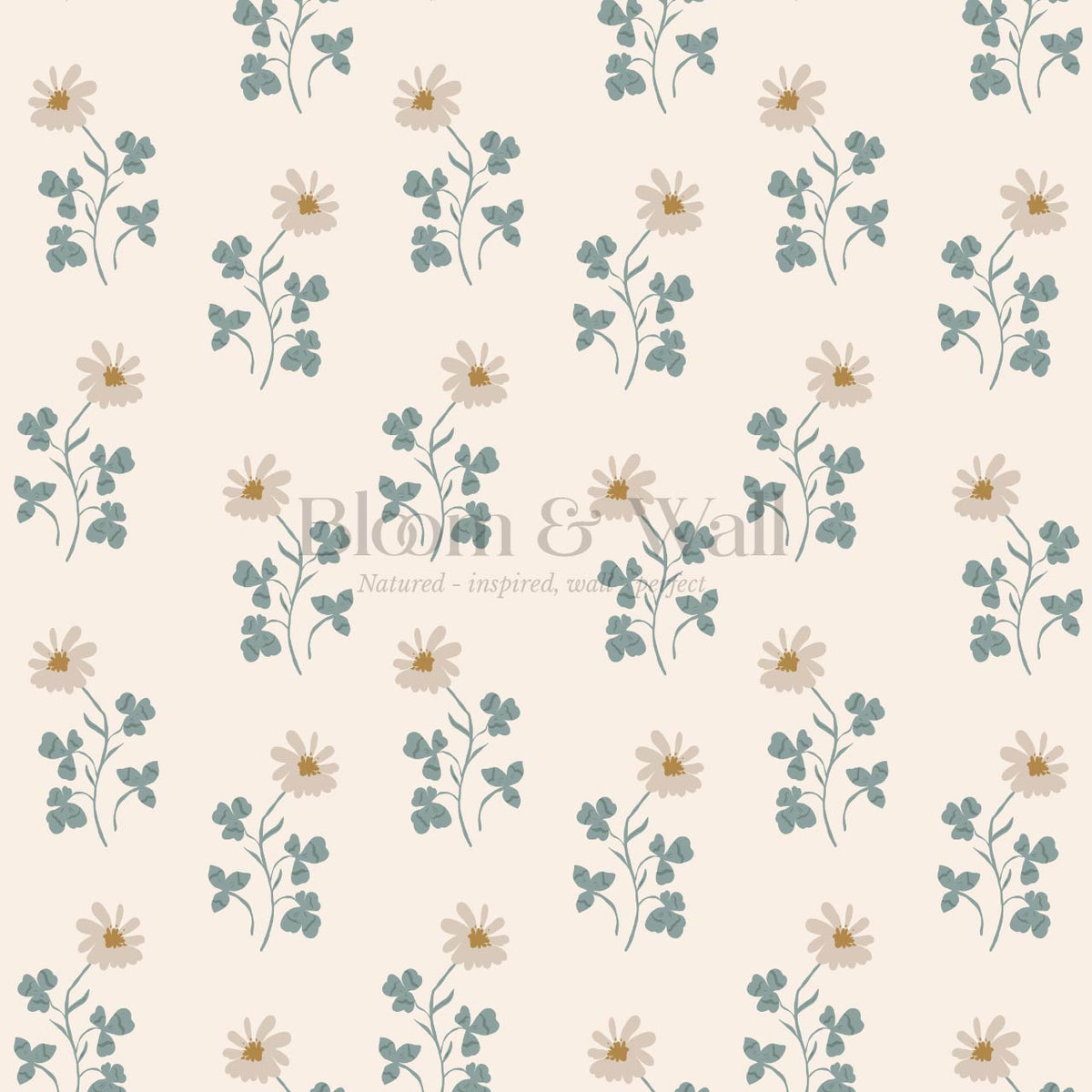 Zulma Daisy Dee Cream Beige Wallpaper