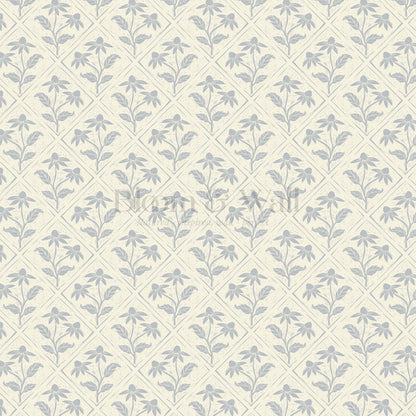 Evangeline Blooms Soft Lavender Wallpaper