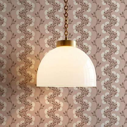 Allegra Floral Vertical Vines Soft Pink Wallpaper