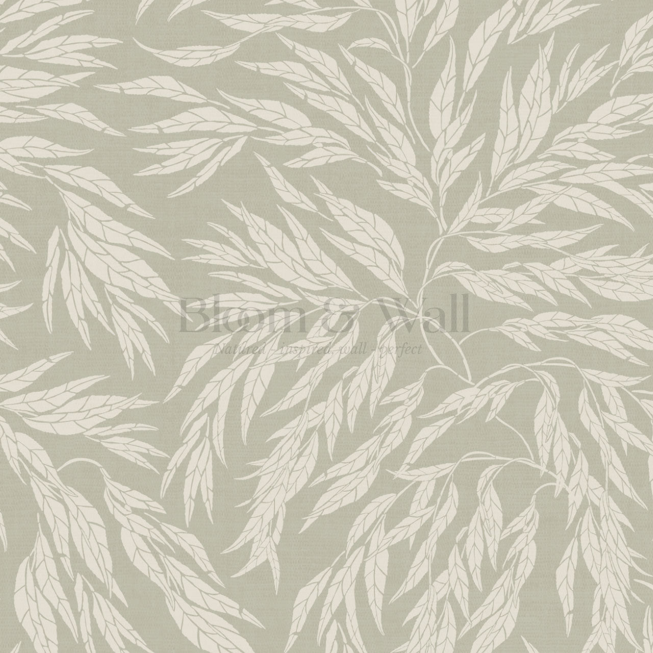 Abby Eucalyptus Leaves Sage Wallpaper