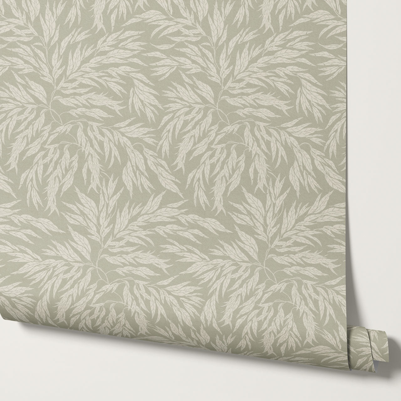 Abby Eucalyptus Leaves Sage Wallpaper