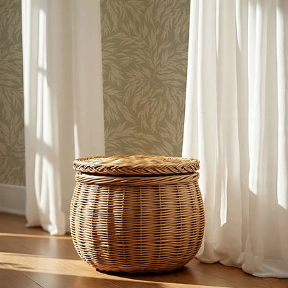Abby Eucalyptus Leaves Sage Wallpaper