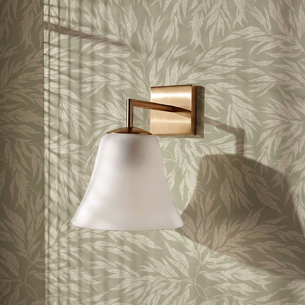 Abby Eucalyptus Leaves Sage Wallpaper