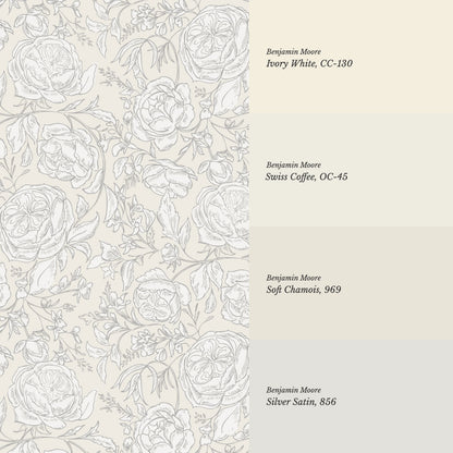 Ada Blooming Filigree Vintage Cream Wallpaper