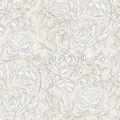 Ada Blooming Filigree Vintage Cream Wallpaper