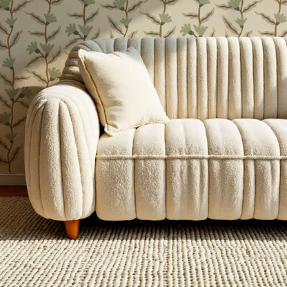 Adaline Folk Vine Cream Sage Wallpaper