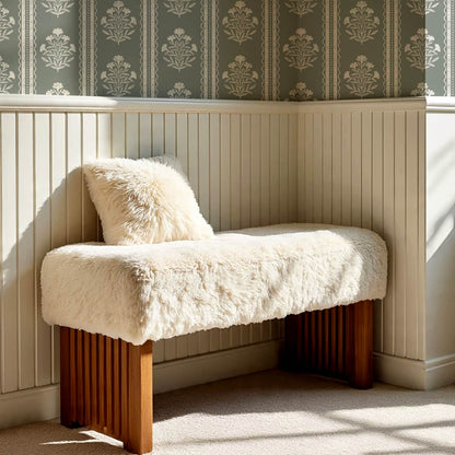 Adalynn Country Cottage Blooming Stripes Sage Wallpaper