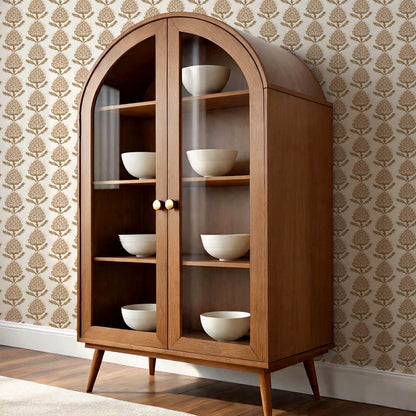 Addison Folk Thistle Blush Wallpaper