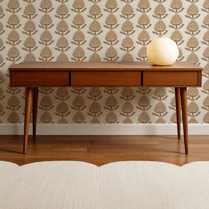 Addison Folk Thistle Blush Wallpaper